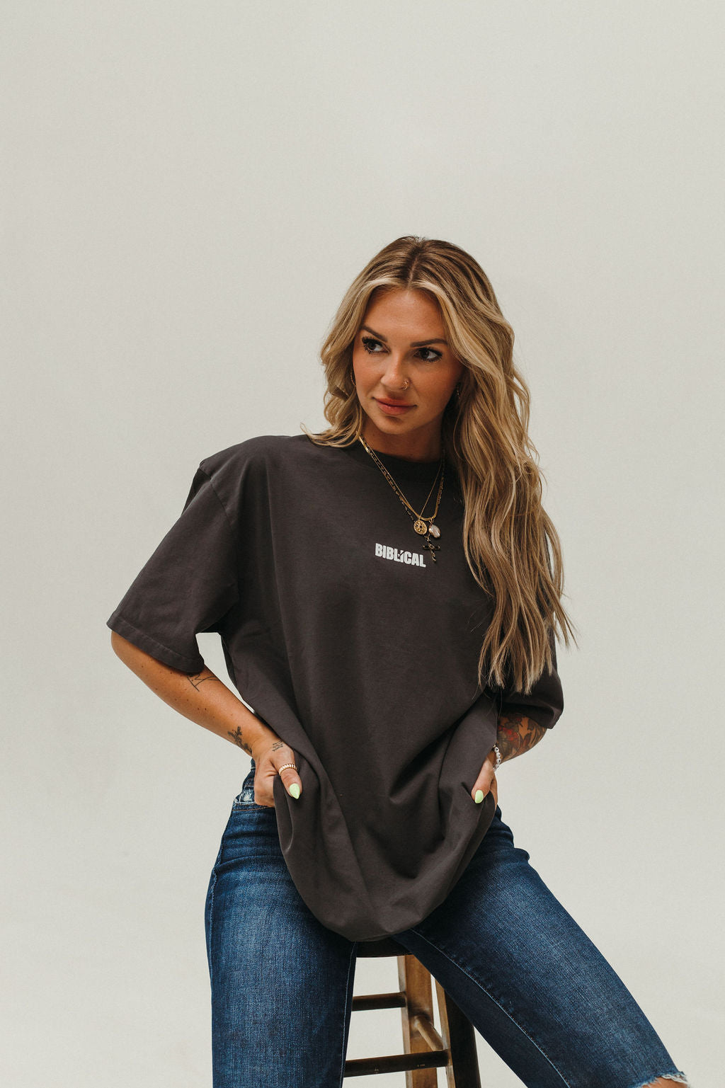 Heavy Dark Gray Tee
