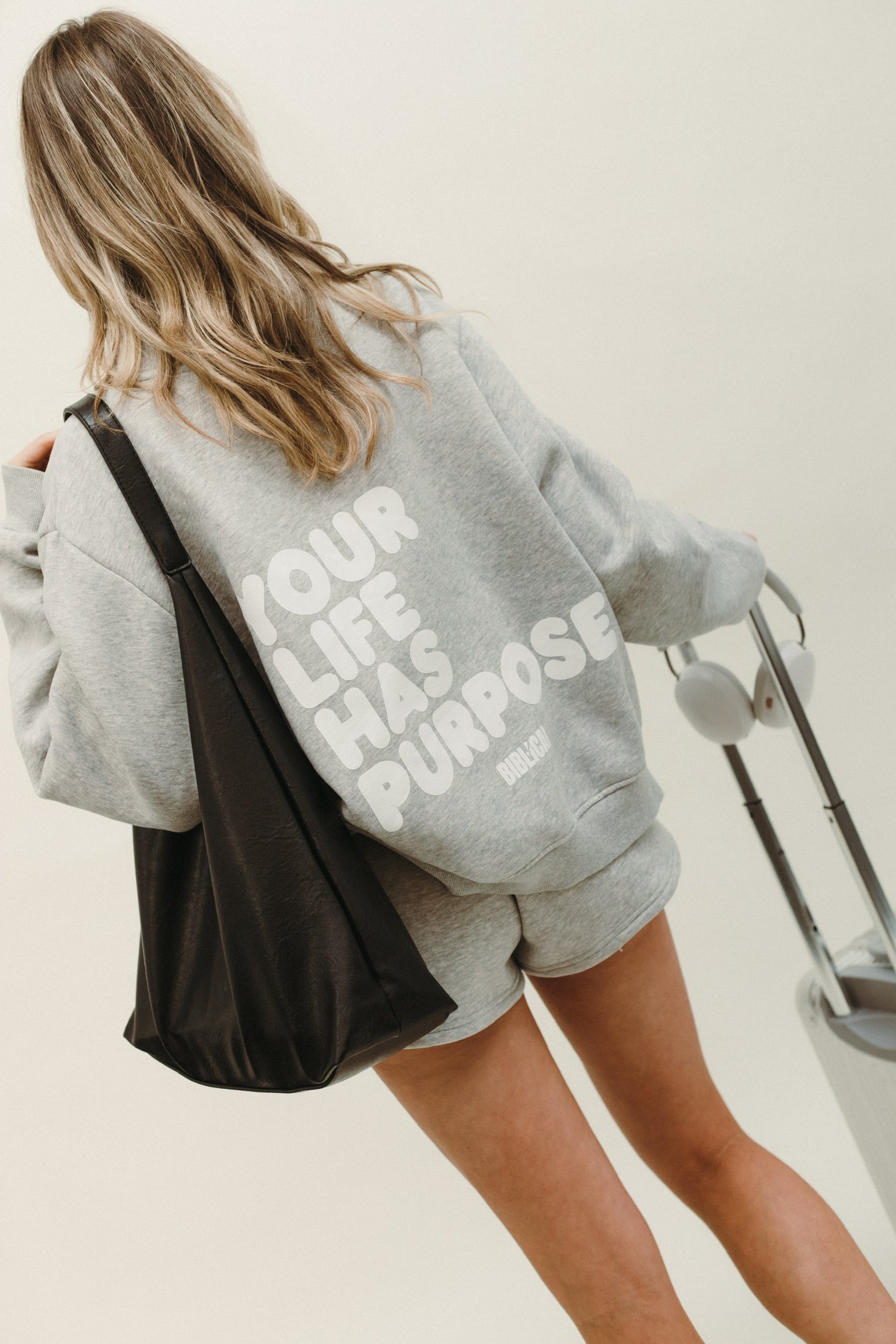 Purpose Flower Gray Fleece